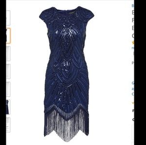 1920s style sequin dress (navy)